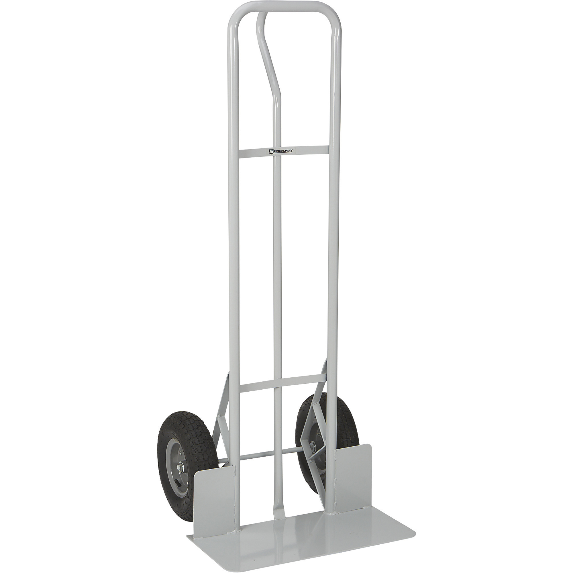 Strongway P-Handle Hand Truck, 1000-Lb. Capacity, 23.6in. x 23in. x 60in. Overall, 24in.W x 12in.D Oversized Toeplate